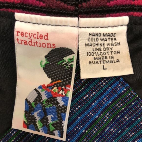 Recycle traditions womens colorful button vest size L - Picture 6 of 9
